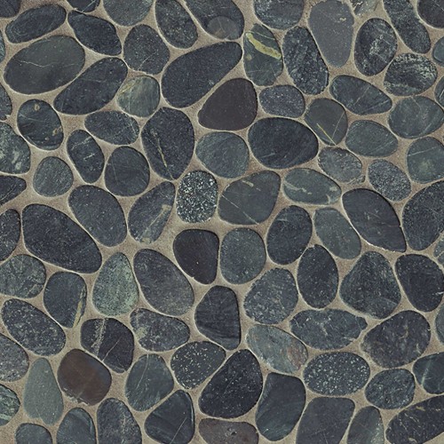Creekside Ocean Black Sliced Pebbles Unglazed DECHEMUSP-OB_1000