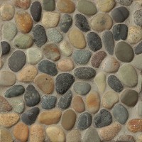 Multicolor Pebble mosaic tiles