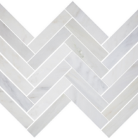 1.5x6 Honed Ocean White Marble