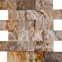 Volcano Splitface 2x4 Travertine