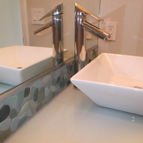 WAVE SEA GLASS INSTALLED